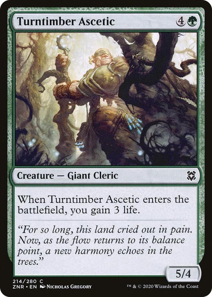 0214 Turntimber Ascetic C Zendikar Rising