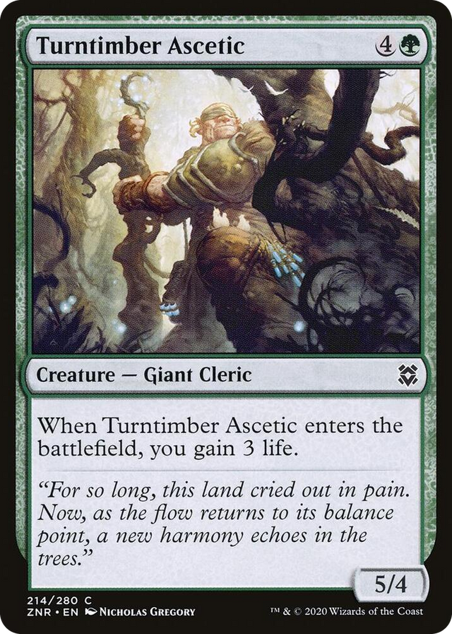 0214 Turntimber Ascetic C Zendikar Rising