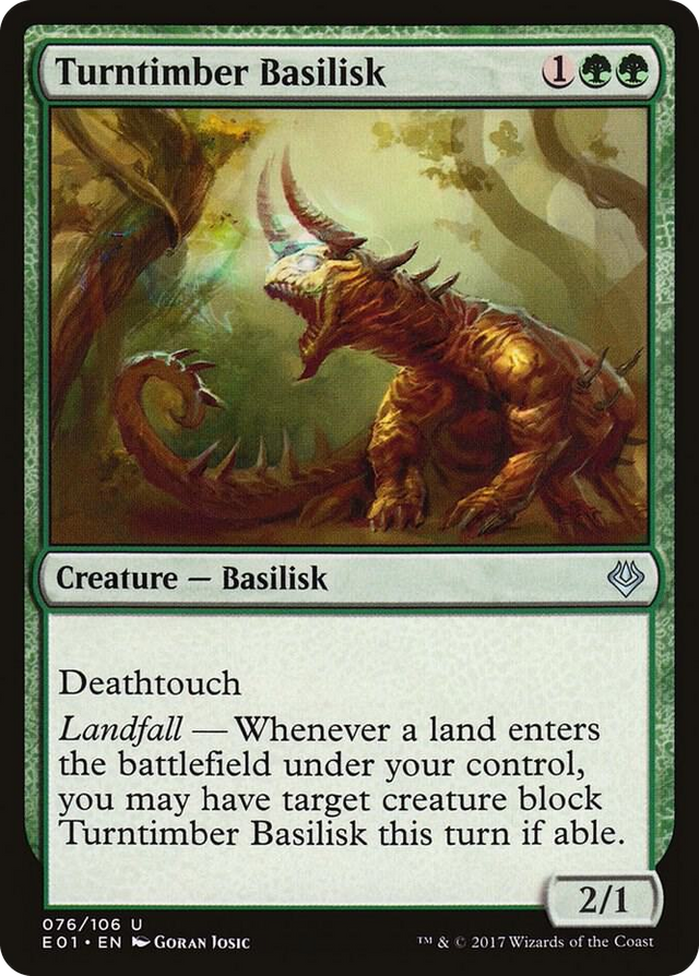 0076 Turntimber Basilisk U Archenemy: Nicol Bolas