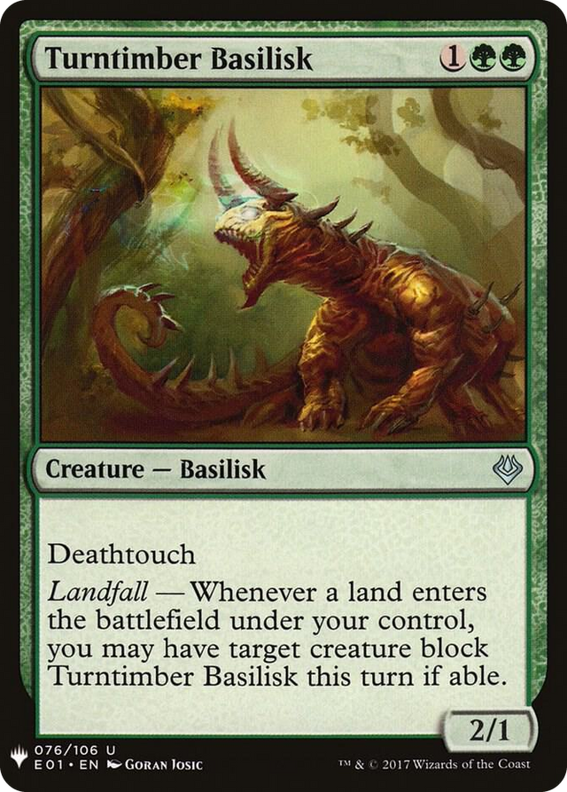 0076 Turntimber Basilisk U The List Reprints