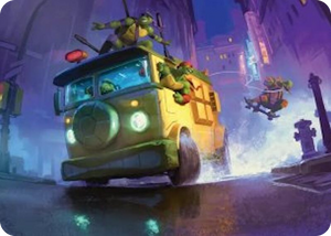 0019 Turtle Van Art Card S Art Series: Teenage Mutant Ninja Turtles