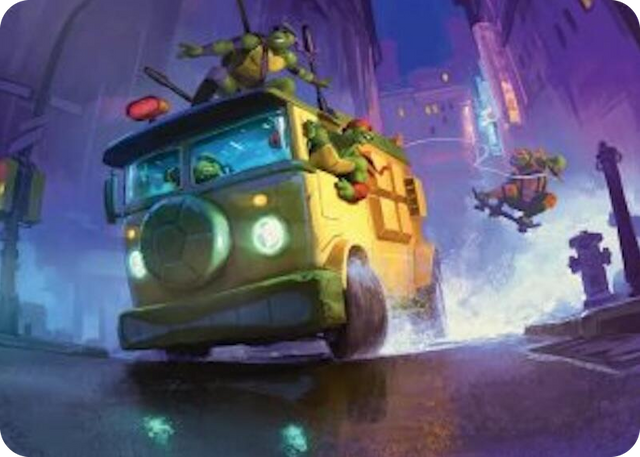 0019 Turtle Van Art Card S Art Series: Teenage Mutant Ninja Turtles