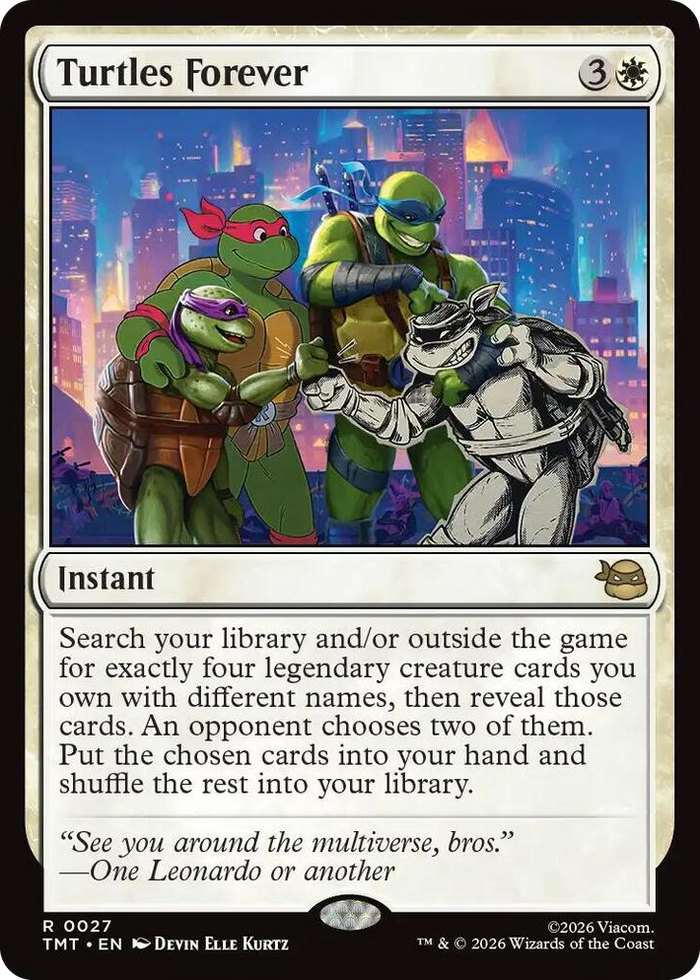 Turtles Forever #27 R - Teenage Mutant Ninja Turtles Pokemon card