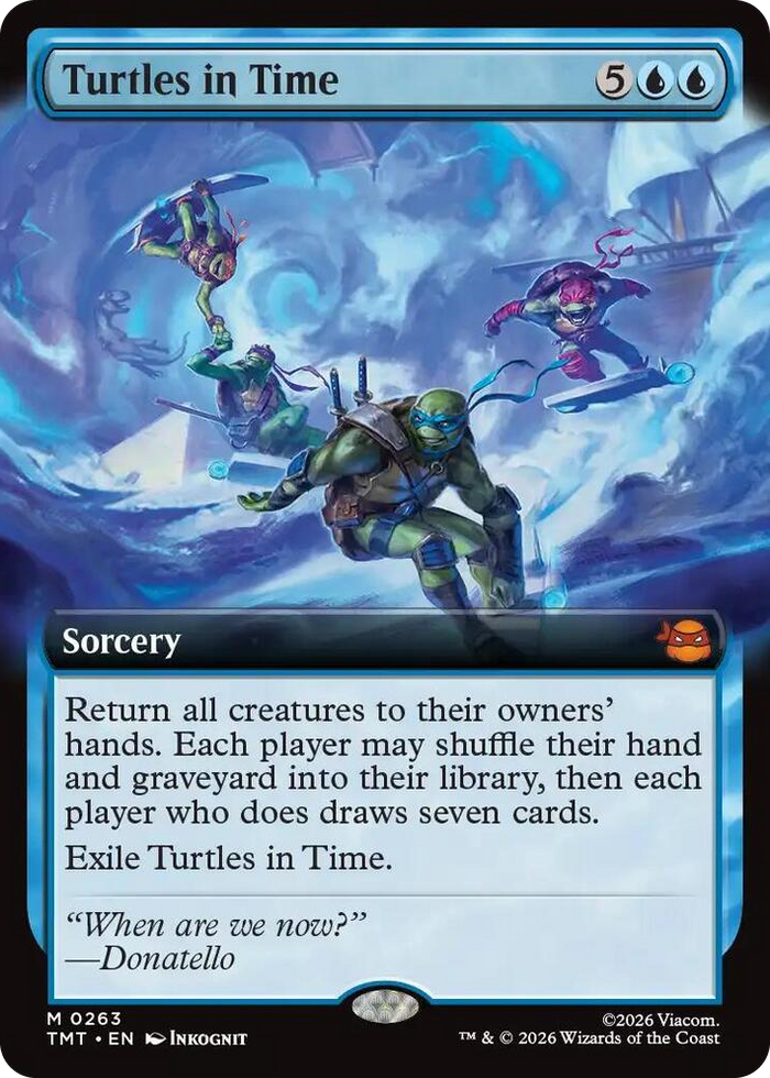 Turtles in Time (Extended Art) #263 M - Teenage Mutant Ninja Turtles Pokemon card