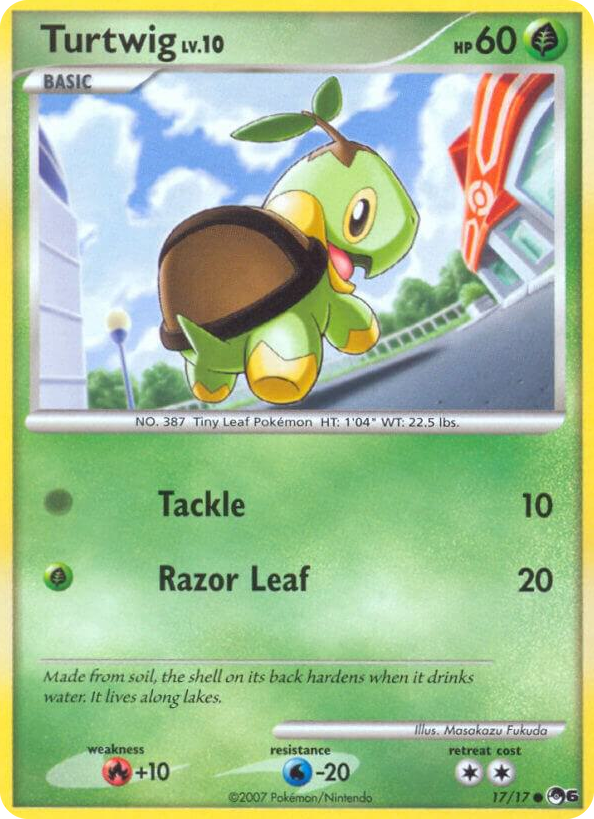 0017 Turtwig Common POP Series 6
