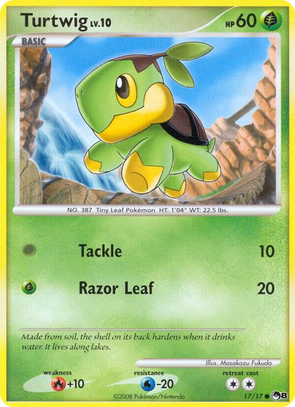 0017 Turtwig Common POP Series 8