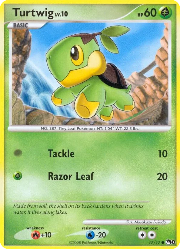 0017 Turtwig Common POP Series 8
