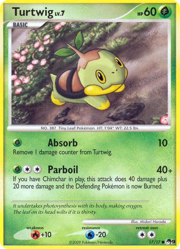 0017 Turtwig Common POP Series 9