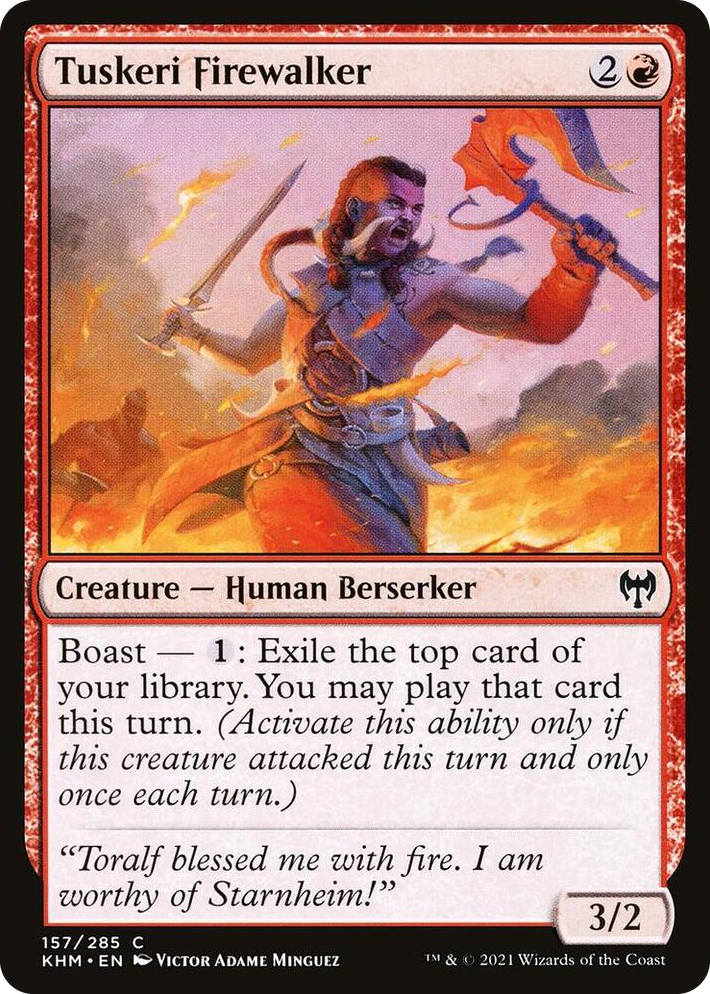 0157 Tuskeri Firewalker C Kaldheim