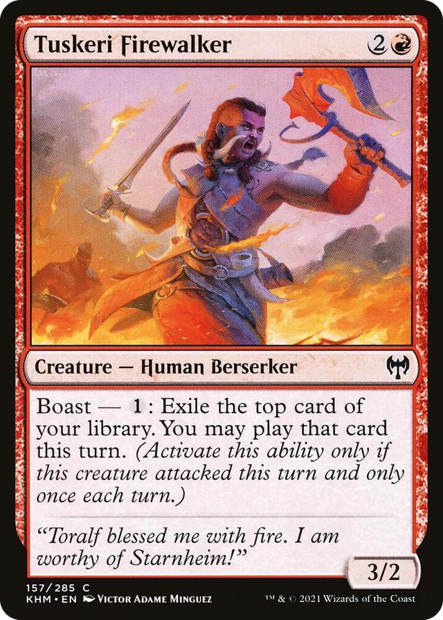 0157 Tuskeri Firewalker C Kaldheim