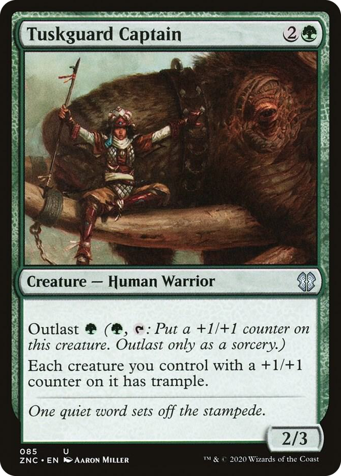 0085 Tuskguard Captain U Commander: Zendikar Rising