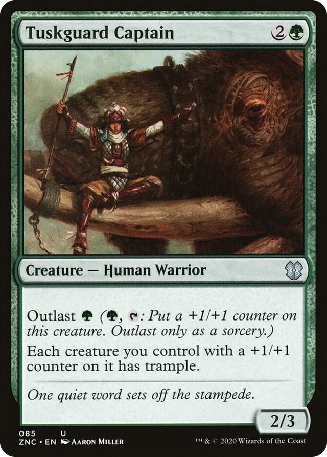 0085 Tuskguard Captain U Commander: Zendikar Rising