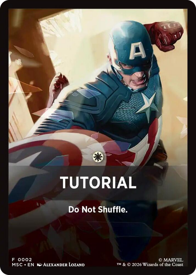 0002 Tutorial Theme Card (0002) T Commander: Marvel Super Heroes