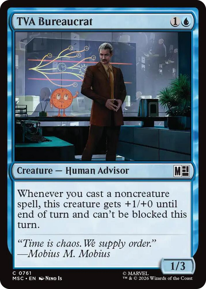 TVA Bureaucrat #761 C - Commander: Marvel Super Heroes Pokemon card