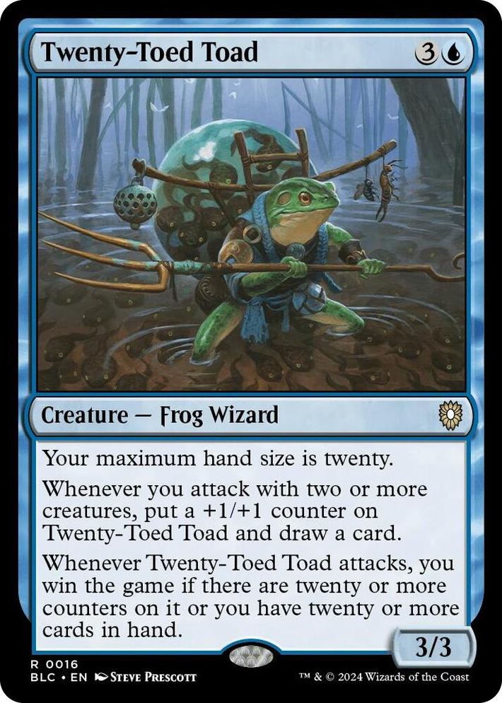 0016 Twenty-Toed Toad R Commander: Bloomburrow