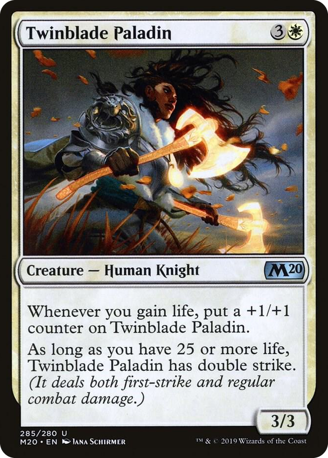 0285 Twinblade Paladin U Core Set 2020