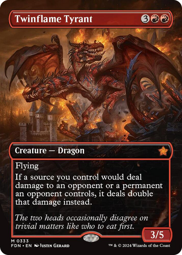 0333 Twinflame Tyrant (Borderless) M Foundations