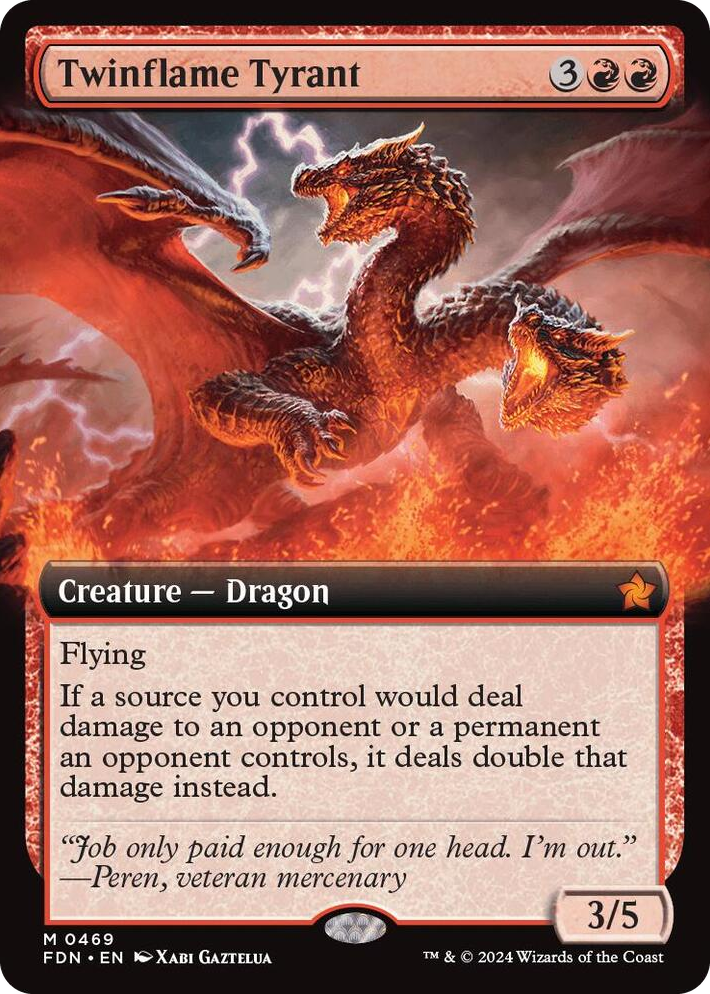 0469 Twinflame Tyrant (Extended Art) M Foundations