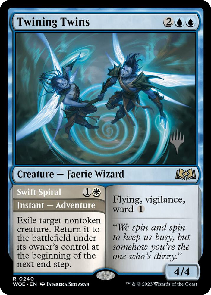 Twining Twins #240 R - Promo Pack: Wilds of Eldraine Pokemon card