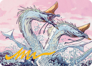 0039 Twinmaw Stormbrood Art Card (39/54) (Gold-Stamped Signature) S Art Series: Tarkir: Dragonstorm