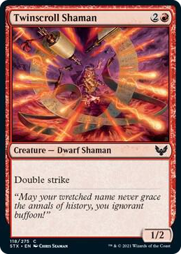 0118 Twinscroll Shaman C Strixhaven: School of Mages