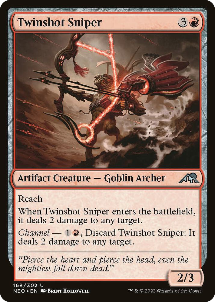 0168 Twinshot Sniper U Kamigawa: Neon Dynasty