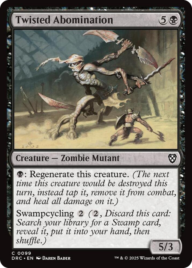 0099 Twisted Abomination C Commander: Aetherdrift