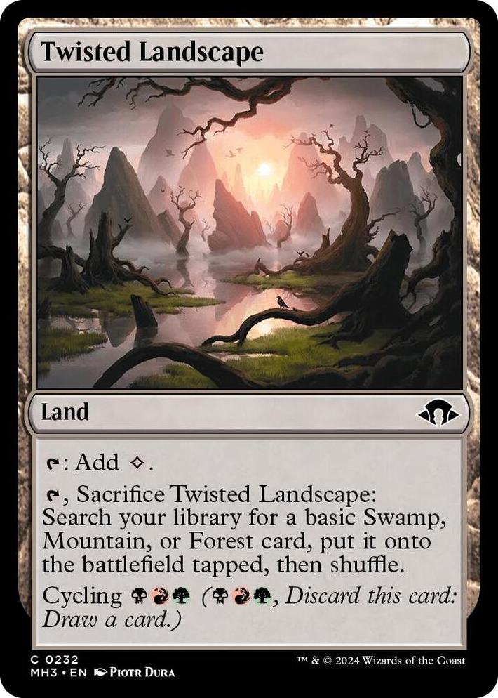 0232 Twisted Landscape C Modern Horizons 3
