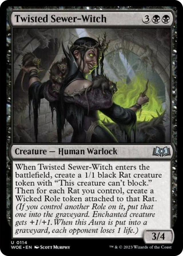 0114 Twisted Sewer-Witch U Wilds of Eldraine
