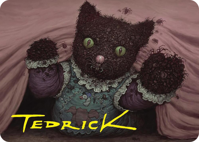 Twitching Doll Art Card (Gold-Stamped Signature) #48 S - Art Series: Duskmourn: House of Horror Pokemon card
