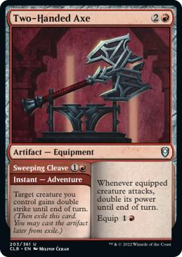 0203 Two-Handed Axe U Commander Legends: Battle for Baldur's Gate