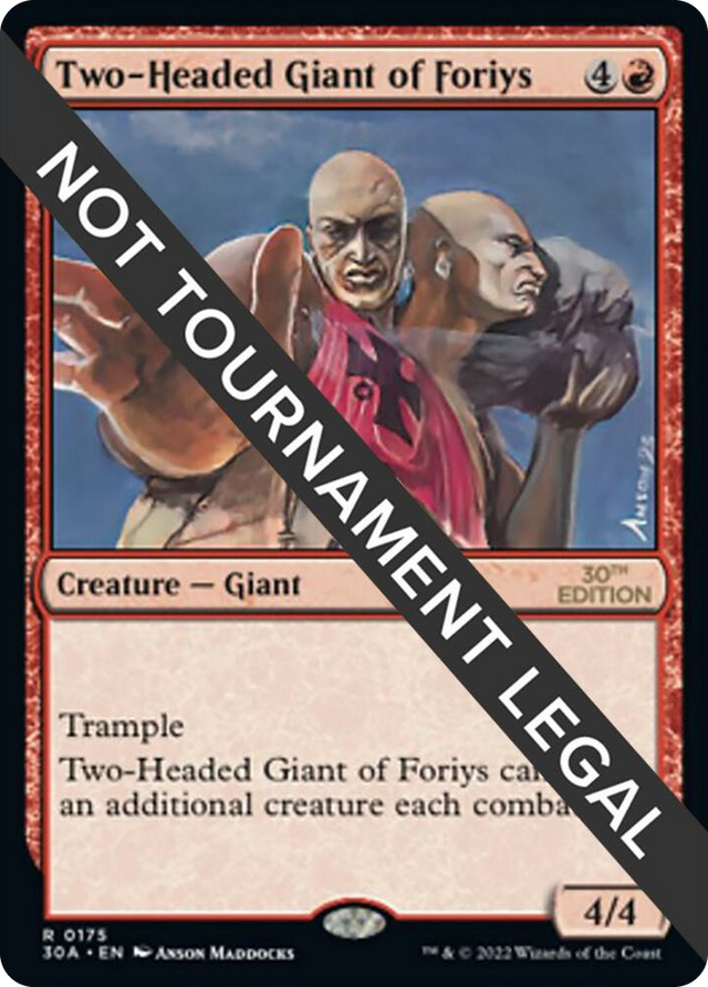 0175 Two-Headed Giant of Foriys R 30th Anniversary Edition
