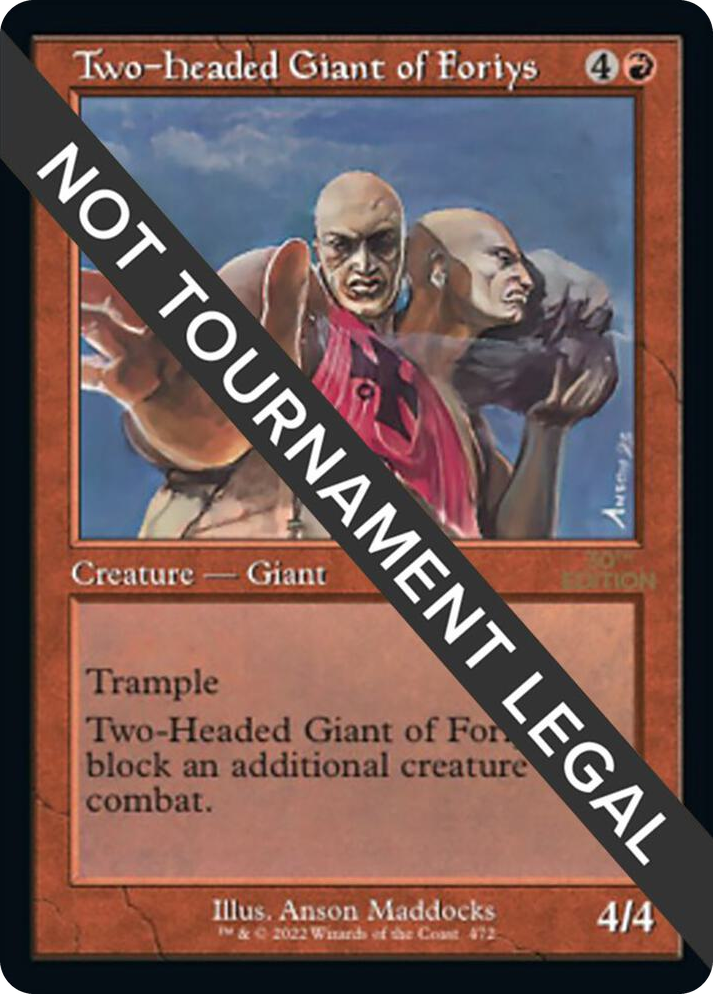 0472 Two-Headed Giant of Foriys (Retro Frame) R 30th Anniversary Edition