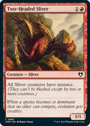 0883 Two-Headed Sliver C Commander Masters