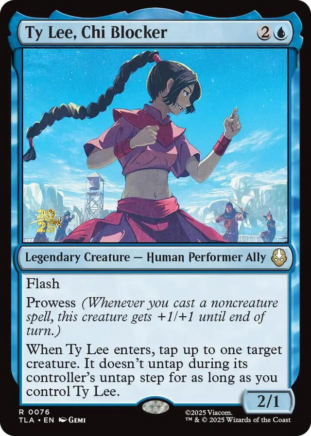 0076 Ty Lee, Chi Blocker R Prerelease Cards