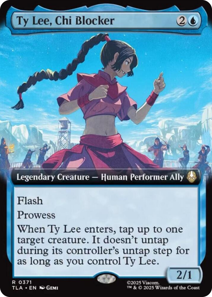 Ty Lee, Chi Blocker (Extended Art) #371 R - The Last Airbender Pokemon card