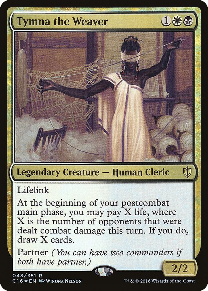Tymna the Weaver #48 R - Commander 2016 Pokemon card