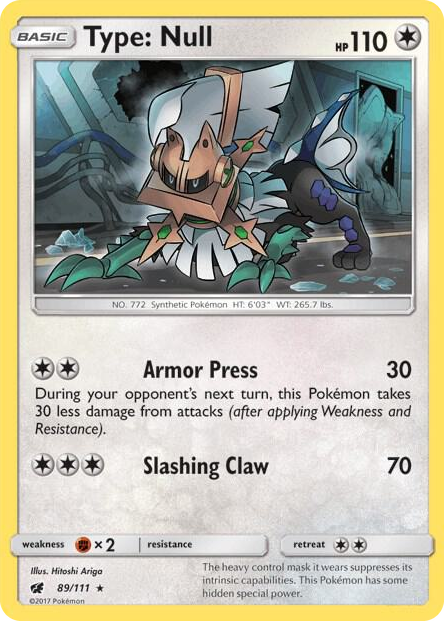 0089 Type: Null - 89/111 (SM Crimson Invasion) Rare Deck Exclusives