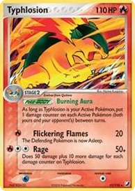0017 Typhlosion - 17/115 (EX Unseen Forces) Rare Deck Exclusives