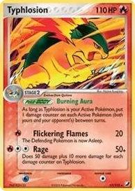 0017 Typhlosion - 17/115 (EX Unseen Forces) Rare Deck Exclusives