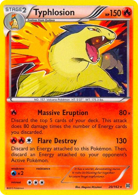 0020 Typhlosion - 20/162 (Cosmos Holo) Promo Blister Exclusives