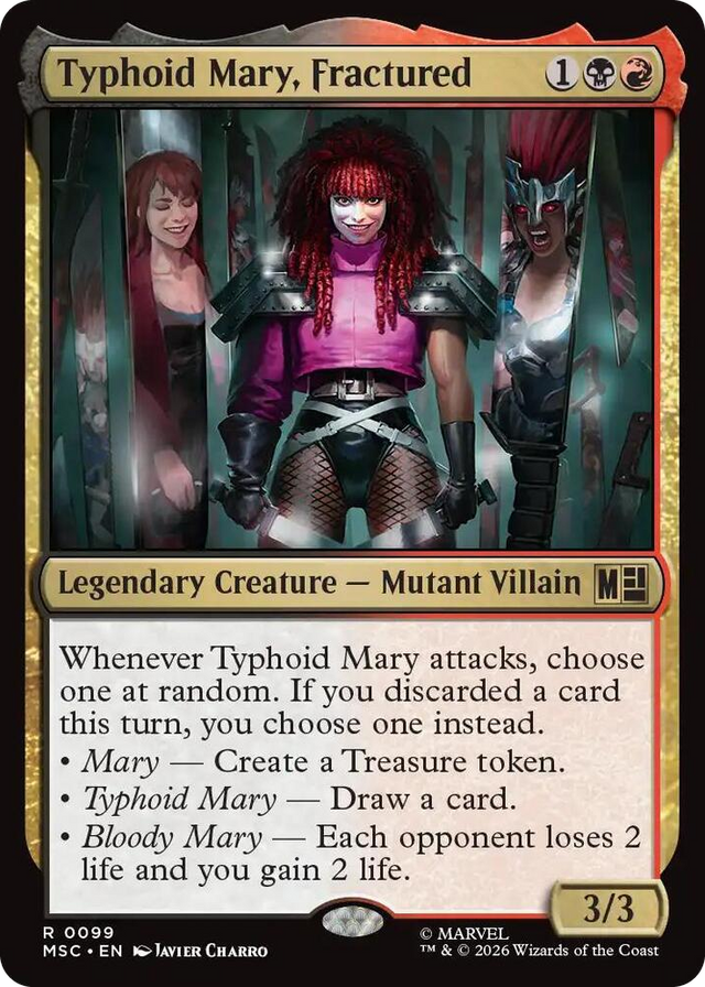 0099 Typhoid Mary, Fractured R Commander: Marvel Super Heroes
