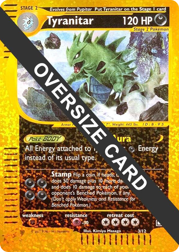 0003 Tyranitar Promo Jumbo Cards