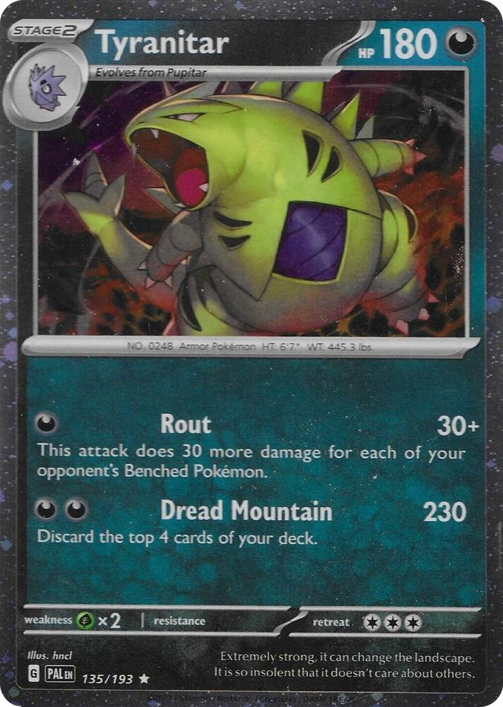 0135 Tyranitar - 135/193 (Cosmo Foil) Promo Miscellaneous Cards & Products