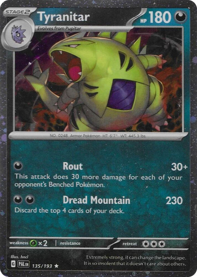 0135 Tyranitar - 135/193 (Cosmo Foil) Promo Miscellaneous Cards & Products