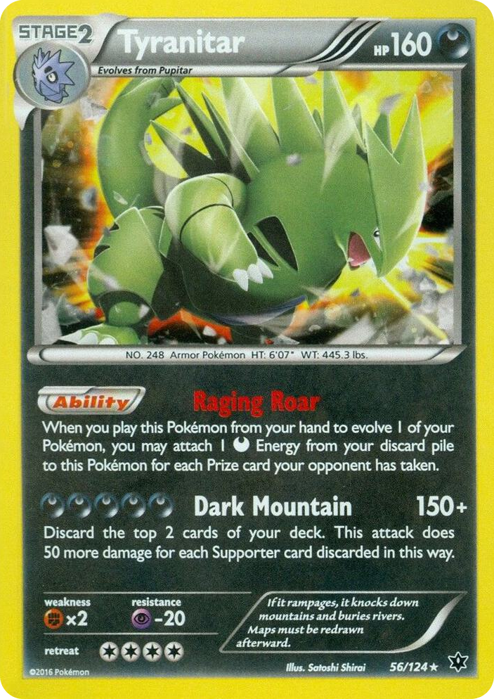 0056 Tyranitar - 56/124 (Cosmos Holo) Promo Miscellaneous Cards & Products