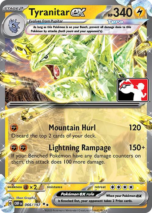 0066 Tyranitar ex Double Rare Prize Pack Series Cards