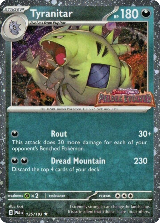 0135 Tyranitar (Paldea Evolved Stamp) Promo Miscellaneous Cards & Products
