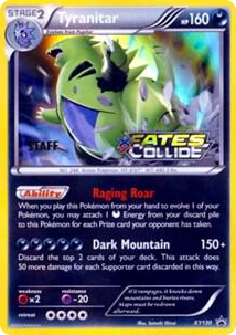 XY130 Tyranitar - XY130 (Prerelease) [Staff] Promo XY Promos