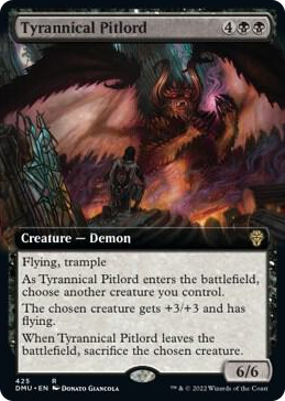0425 Tyrannical Pitlord (Extended Art) R Dominaria United